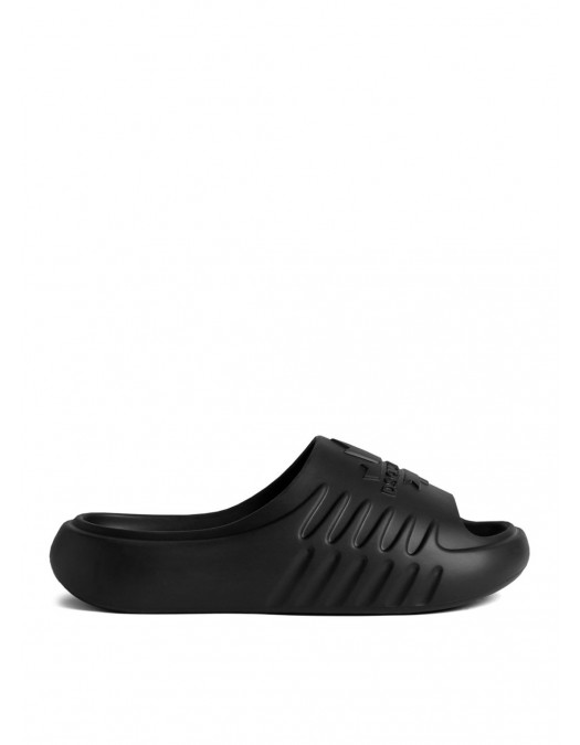 Papuci DSQUARED2, Leaf Slide, Futuristic Design, Black - FFM0025172000012124