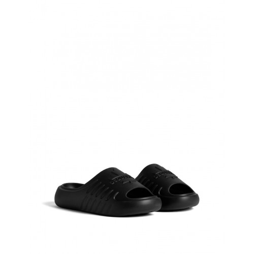Papuci DSQUARED2, Leaf Slide, Futuristic Design, Black Papuci DSQUARED2, Leaf Slide, Futuristic Design, Black