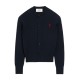 Cardigan AMI PARIS, Ami De Coeur wool blue cardigan - FKC361001430