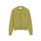 Cardigan AMI PARIS, Green Wool Crewneck Ami De Coeur Cardigan