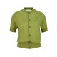 Cardigan AMI PARIS, Matcha Green Short-Sleeve Merino Wool Cardigan - FKC387KN0039A091