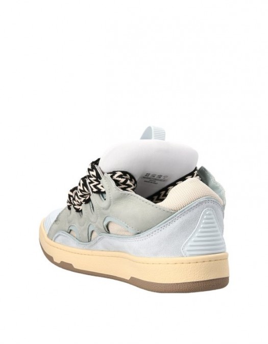 Sneakers Lanvin, Curb Suede, White Blue - AW23FMSKRK11DRA2A2121