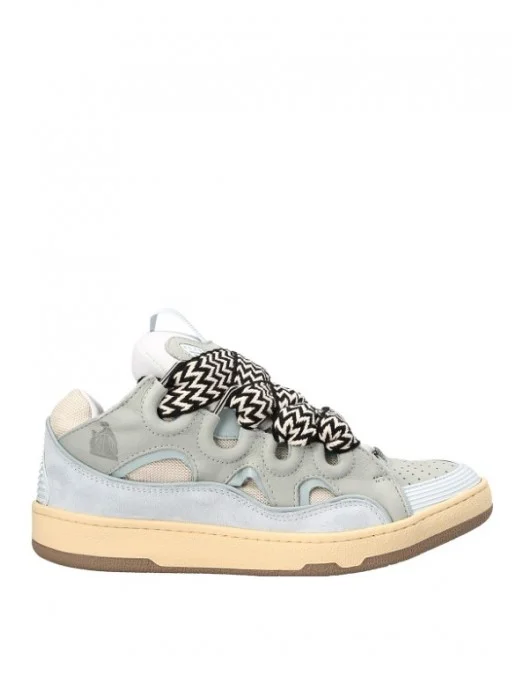 Sneakers Lanvin, Curb Suede, White Blue - AW23FMSKRK11DRA2A2121