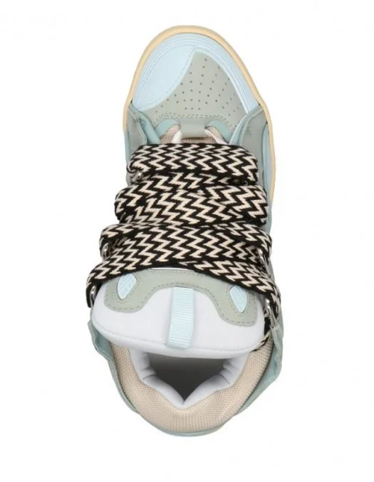 Sneakers Lanvin, Curb Suede, White Blue - AW23FMSKRK11DRA2A2121 Sneakers Lanvin, Curb Suede, White Blue - AW23FMSKRK11DRA2A2121