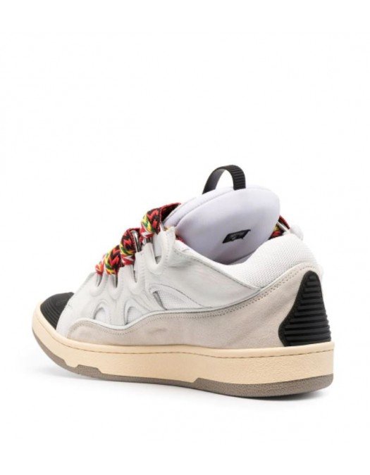 Sneakers Lanvin, Curb Suede, White Crem for her - FWSKDK02DRAGA2100