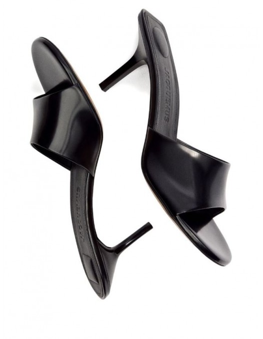 Papuci JACQUEMUS, Cubisto slippers, Negru - FOW00167AC18A03990