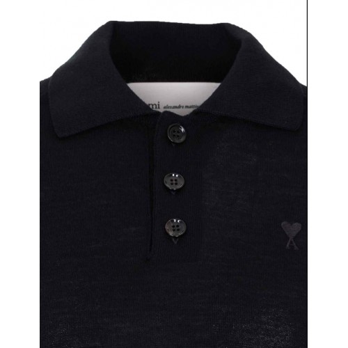 Tricou AMI PARIS, Polo - Noir
