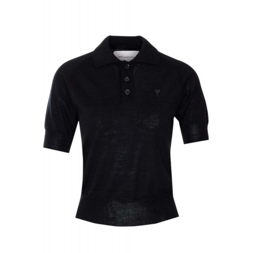 Tricou AMI PARIS, Polo - Noir