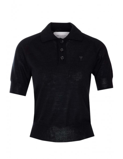 Tricou AMI PARIS, Polo - Noir - FPL439KN00390180