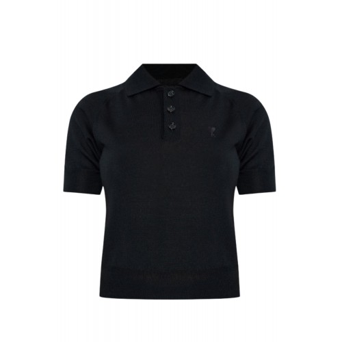 Tricou AMI PARIS, Polo - Noir