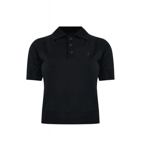 Tricou AMI PARIS, Polo - Noir