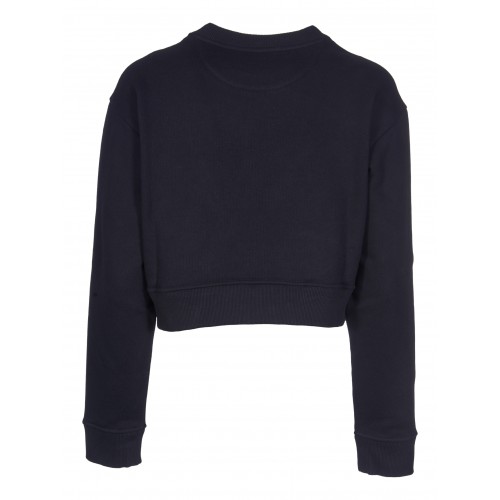 Hanorac Fendi, Short Crop, Logo Insert, Black