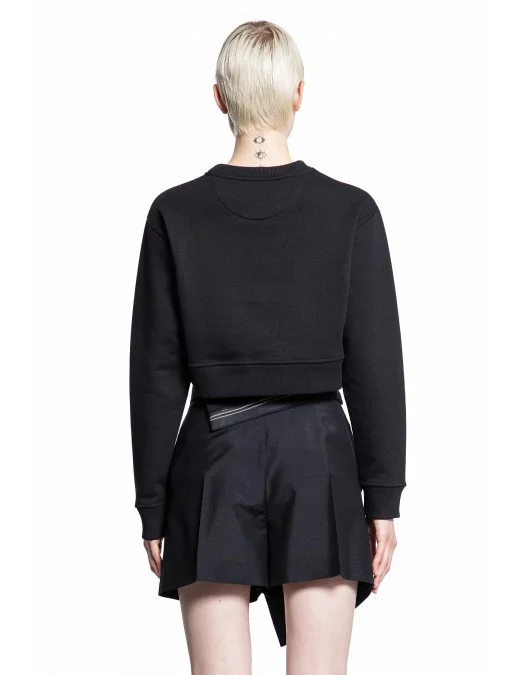 Hanorac Fendi, Short Crop, Logo Insert, Black - FS9648AOE3F0GME Hanorac Fendi, Short Crop, Logo Insert, Black - FS9648AOE3F0GME