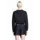 Hanorac Fendi, Short Crop, Logo Insert, Black - FS9648AOE3F0GME