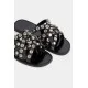 Papuci DSQUARED2, Allover Studs Flat, Black - FSM0082015083002124 Papuci DSQUARED2, Allover Studs Flat, Black - FSM0082015083002124