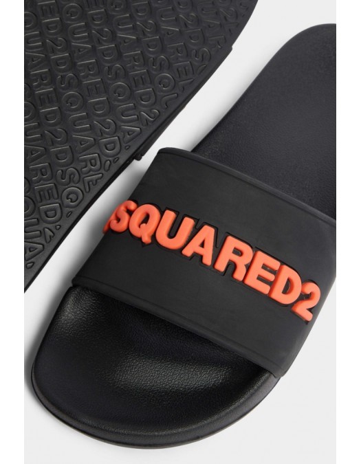 Papuci DSQUARED2,  Logo Slides - FSM008517208869M480