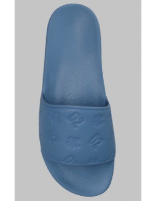 Papuci DSQUARED2, BLUE Logo slides - FSM0090350088773074