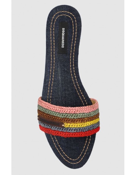 Papuci Dsquared, ‘Summer Dream’ slides, Multicolor - FSW007828900001M037