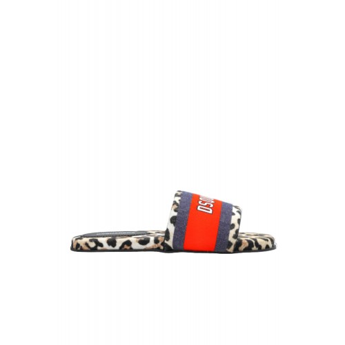 Papuci DSQUARED2, MULTICOLOUR Flip-flops with logo
