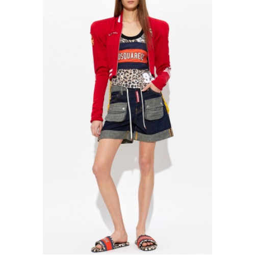Papuci DSQUARED2, MULTICOLOUR Flip-flops with logo