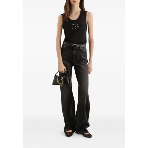 Jeans DOLCE & GABBANA, Five pockets jeans, Negru