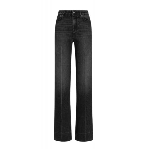 Jeans DOLCE & GABBANA, Five pockets jeans, Negru