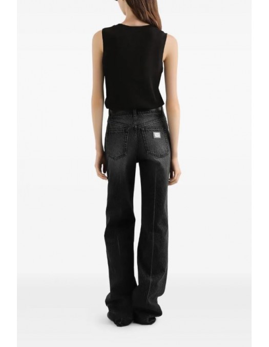 Jeans DOLCE & GABBANA, Five pockets jeans, Negru - FTC79DG8OE3S9001