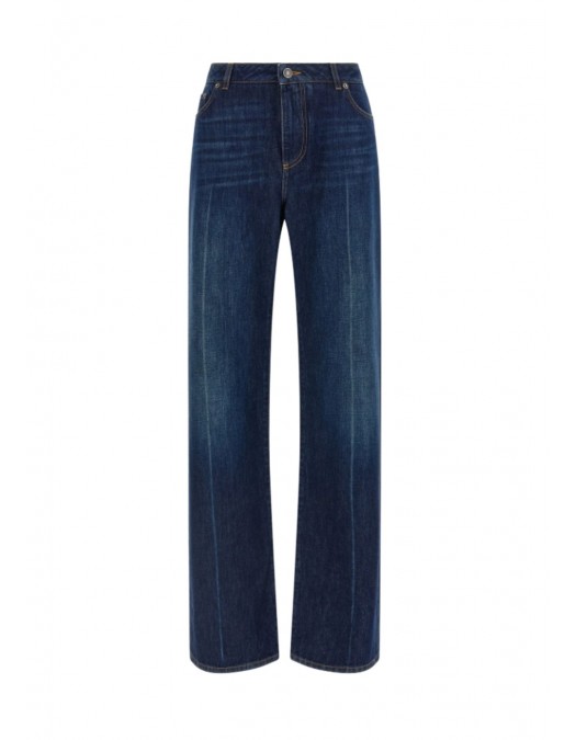 Jeans DOLCE GABBANA ,Stretched pleated trompe l'oeil jeans - FTDDFDG8OT3S9001