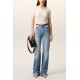 Jeans AMI PARIS, Blue Cotton Flare Fit Jeans - FTP835CO0063100