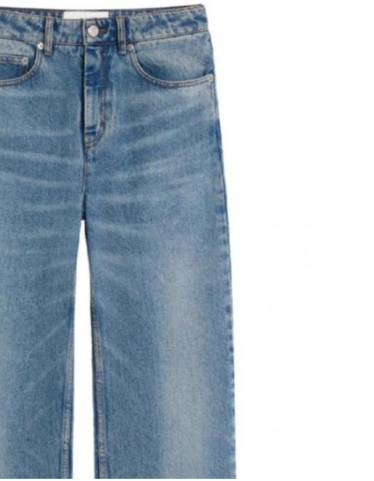 Jeans AMI PARIS, Blue Cotton Flare Fit Jeans - FTP835CO0063100