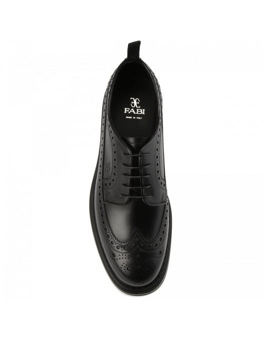 PANTOFI FABI, Leather, Classic, Black - FU1250A00NWEPMB900 PANTOFI FABI, Leather, Classic, Black - FU1250A00NWEPMB900