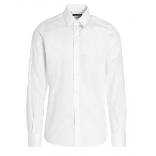 Camasa DOLCE &  GABBANA, Deep South, Logo Argintiu, Alb