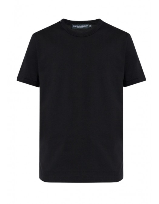 Tricou DOLCE & GABBANA, Dolce & Gabbana BLACK Crew neck T-shirt - G8JX7TG7P1AN0000