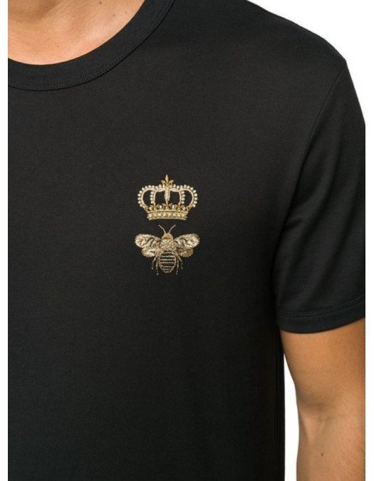 Tricou Dolce&Gabbana, Logo frontal, Negru - G8JX7ZG7WUQN0000