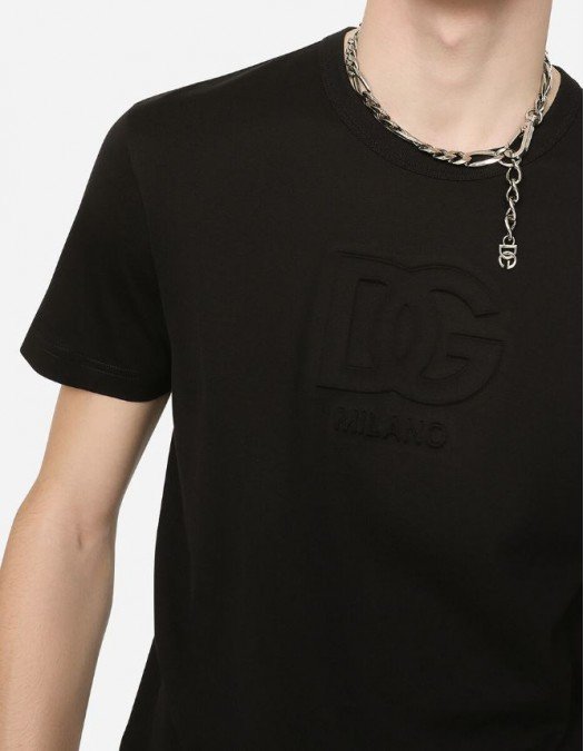 Tricou DOLCE & GABBANA,  Embossed DG logo G8KBAZG7C7QN0000 - G8KBAZG7C7QN0000