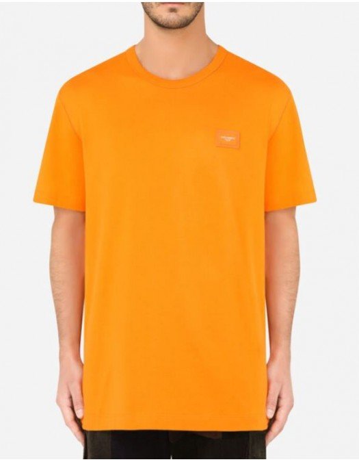 Tricou Dolce & Gabbana, Logo Brand, Orange - G8KJ9TFU7EQA0350