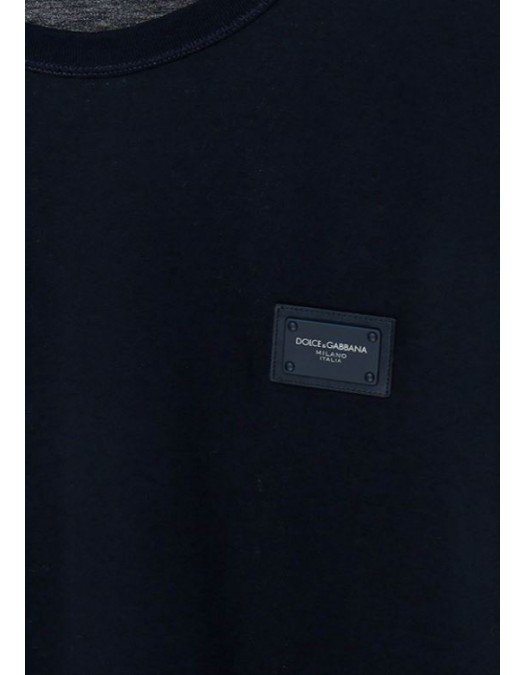 Tricou Dolce & Gabbana, Logo Brand, Bleumarin - G8KJ9TFU7EQB0665