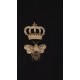 Tricou Dolce & Gabbana, BEE EMBROIDERED, Black - G8LZ1ZG7WURN0000