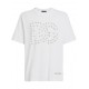 Tricou Dolce & Gabbana, Logo Print, Connect Dots, White Oversized - G8PN9TG7O4NW0800