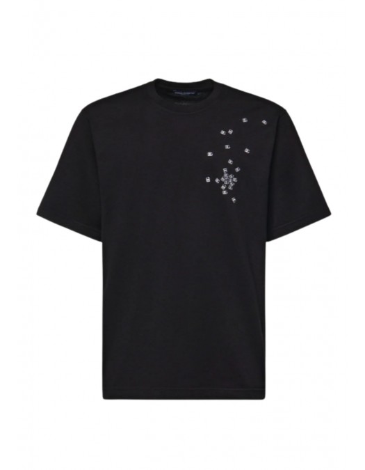 Tricou DOLCE & GABBANA, Short-Sleeved Crewneck T-Shirt - G8PN9TG7Q0YN0000