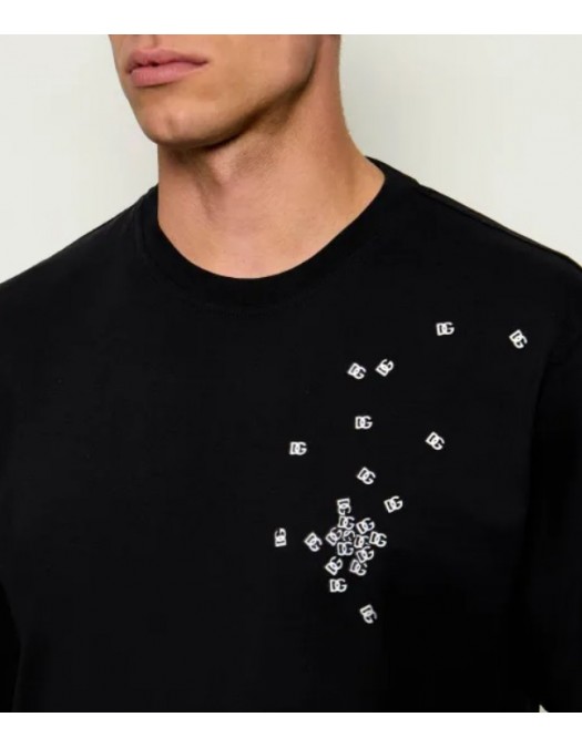 Tricou DOLCE & GABBANA, Short-Sleeved Crewneck T-Shirt - G8PN9TG7Q0YN0000