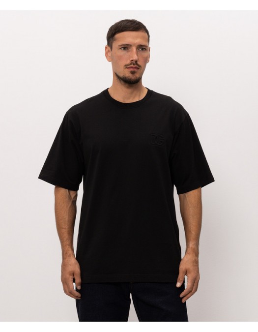 Tricou DOLCE & GABBANA, cotton T-shirt with logo - G8PN9ZG7P7VN0000