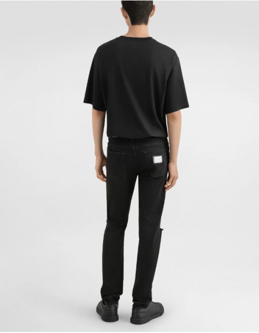 Tricou DOLCE & GABBANA, Cotton t-shirt with patch - G8PN9ZG7PXSN0000