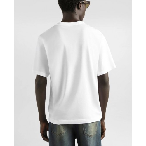 Tricou DOLCE & GABBANA, Cotton t-shirt with patch, White