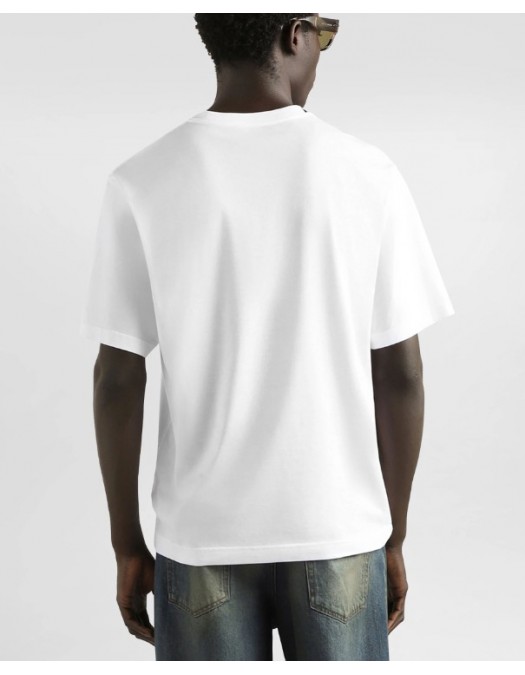 Tricou DOLCE & GABBANA, Cotton t-shirt with patch, White - G8PN9ZG7PZFW0800