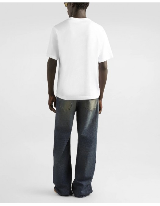 Tricou DOLCE & GABBANA, Cotton t-shirt with patch, White - G8PN9ZG7PZFW0800