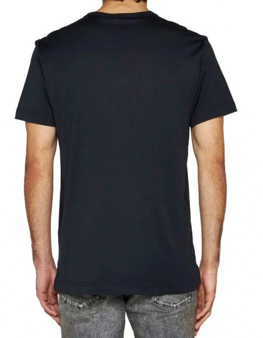 Tricou Dolce & Gabbana, Logo Argintiu, Bleumarin - G8PT1TG7F2IB0665 Tricou Dolce & Gabbana, Logo Argintiu, Bleumarin - G8PT1TG7F2IB0665