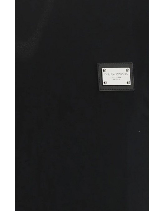 Tricou Dolce & Gabbana, Logo Argintiu, Negru - G8PT1TG7F2IN0000