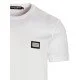 Tricou Dolce & Gabbana, Logo Argintiu, Alb - G8PT1TG7F2IW0800 Tricou Dolce & Gabbana, Logo Argintiu, Alb - G8PT1TG7F2IW0800