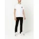 Tricou Dolce & Gabbana, Logo Argintiu, Alb - G8PT1TG7F2IW0800 Tricou Dolce & Gabbana, Logo Argintiu, Alb - G8PT1TG7F2IW0800